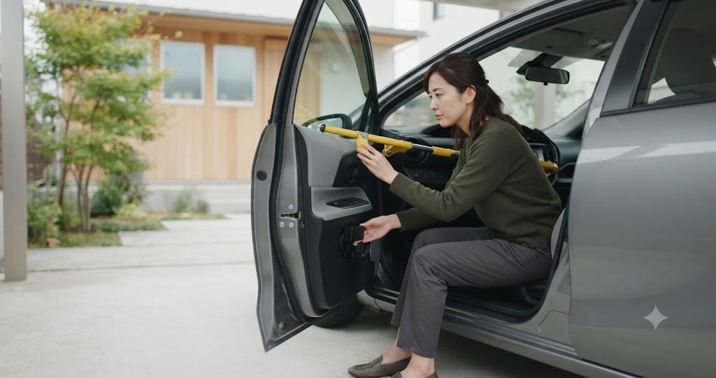 車両防犯の活用法を表すイメージ画像