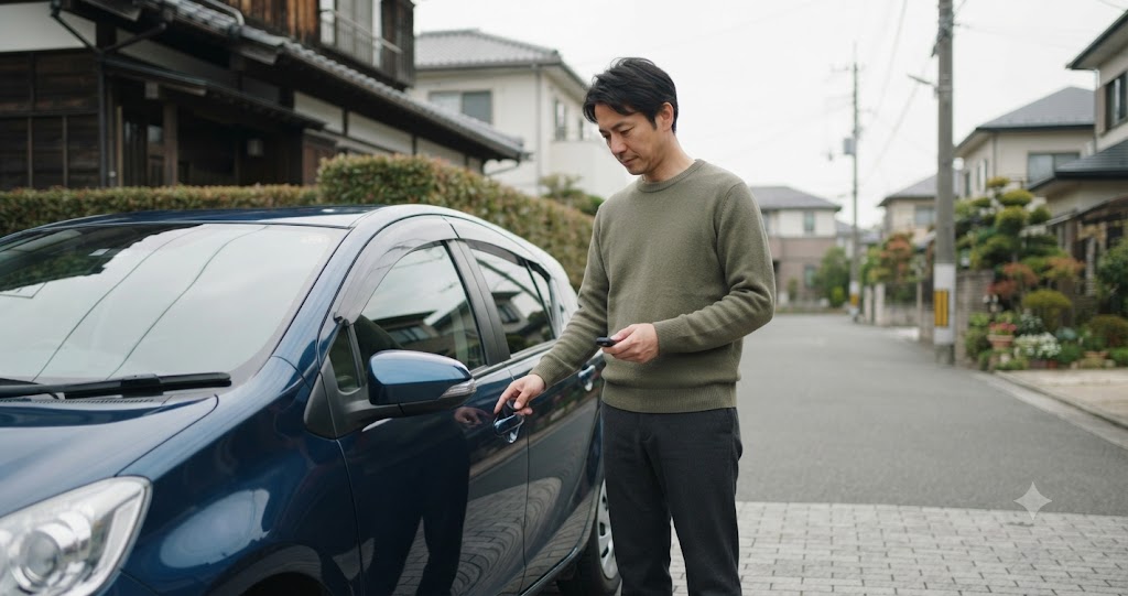 車両防犯の調整を表すイメージ画像